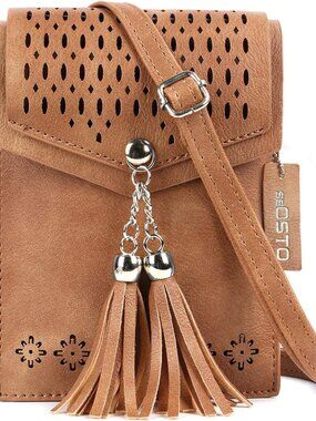 Womens Small Crossbody Bag For Woman, Tassel Wallet Purse，Gifts For Teenage Girl